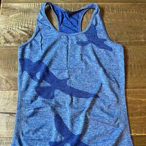 BLUE Oiselle Flyte Racerback Tank
